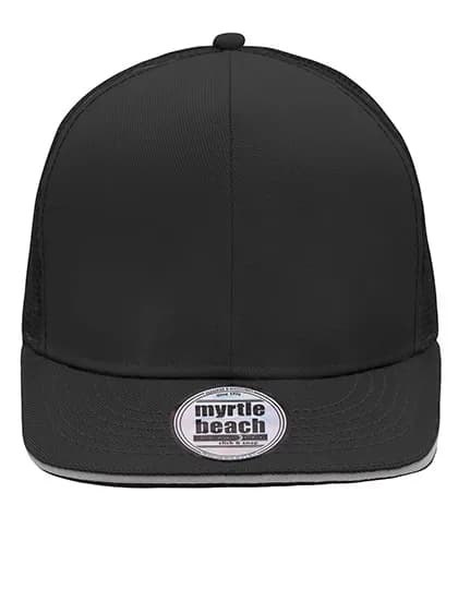 Pro Cap Mesh 6 Panel - Black/Light Grey