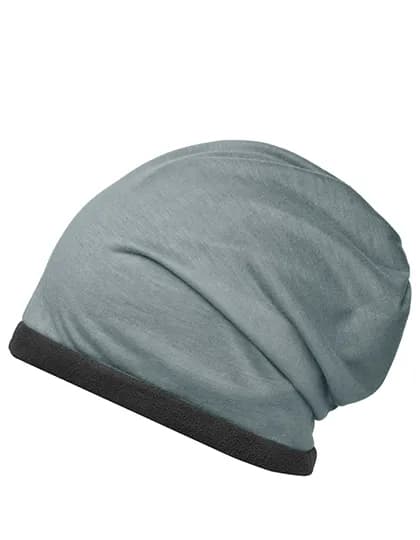 Fleece Beanie - Grey Heather/Carbon