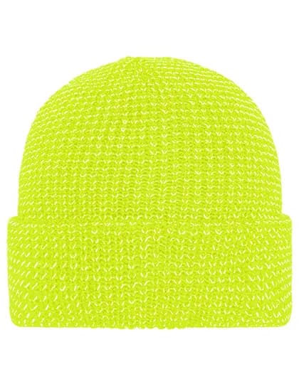 Reflective Winter Beanie - Bright Yellow