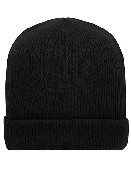 Soft Knitted Winter Beanie - Black