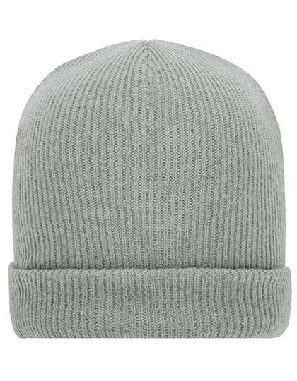 Soft Knitted Winter Beanie - Light Grey