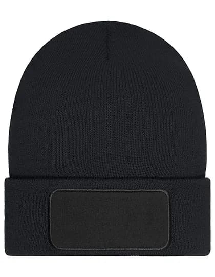 Beanie with Patch - Thinsulate - Black