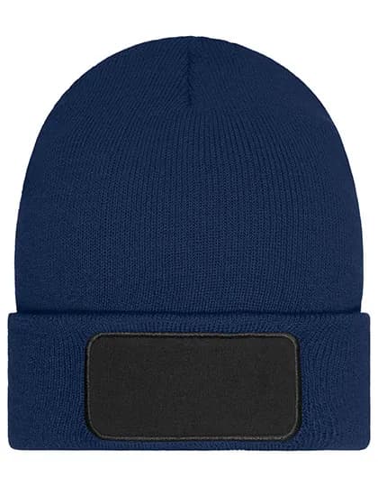 Beanie with Patch - Thinsulate - Navy