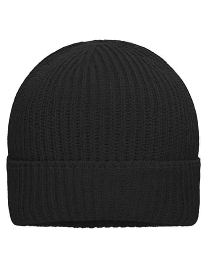 Bio Cotton Winter Beanie - Black