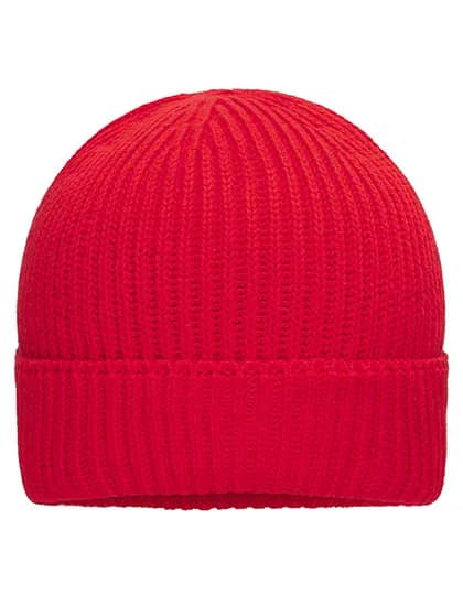 Bio Cotton Winter Beanie - Red