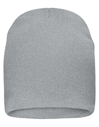 Bio Cotton Casual Beanie - Light Grey Melange