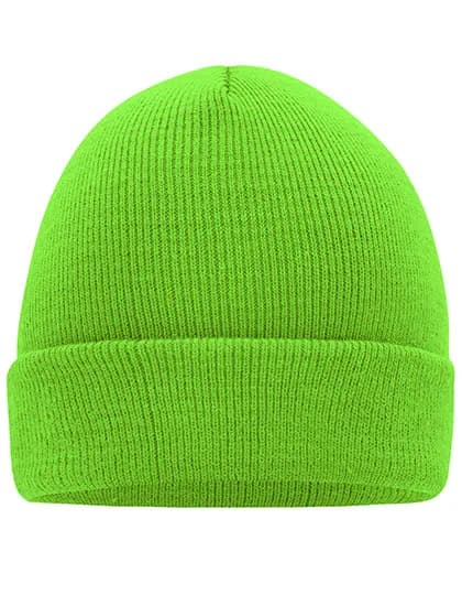 Knitted Cap - Bright Green
