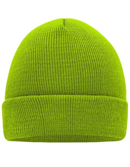 Knitted Cap - Lime Green