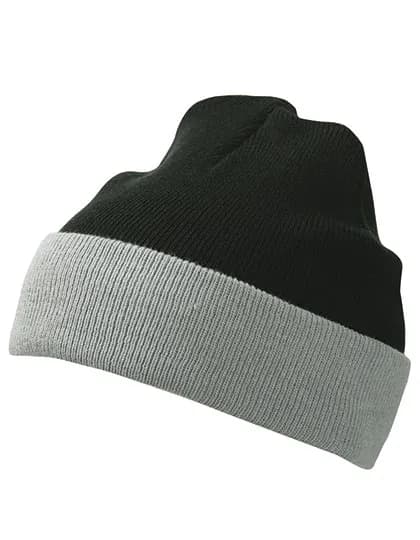 Knitted Cap - Black/Grey
