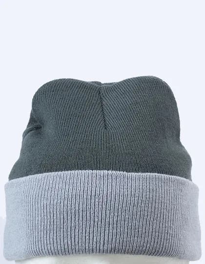 Knitted Cap - Dark Grey/Light Grey