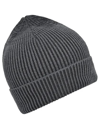 Ribbed Beanie - Anthracite/Black