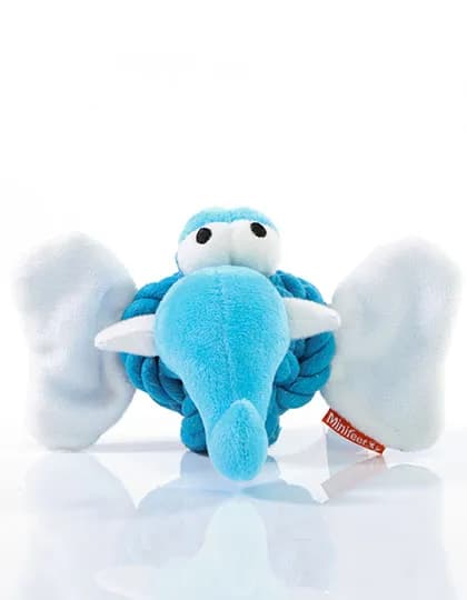 MiniFeet® Hundespielzeug Knotentier Elefant - Blue