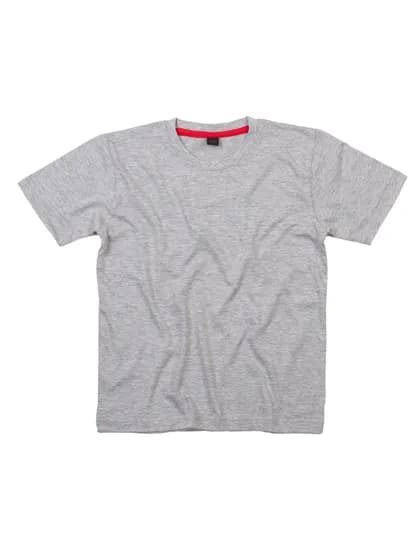 Made in Africa Kids T - Heather Grey Melange/Washed Red