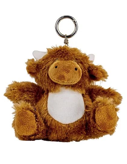 Highland Cow Key Ring - Cow Brown