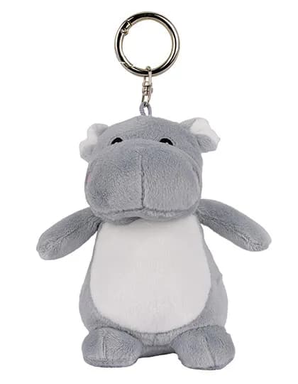 Character Keyring - Hippo Grey