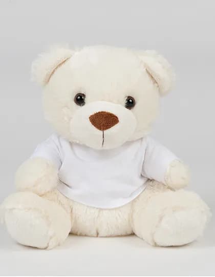 Bear In T-Shirt - Cream