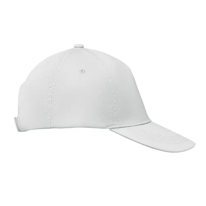 BASEBALL CAP 5 PANELS 160G/M² - BUZZ - Weiß