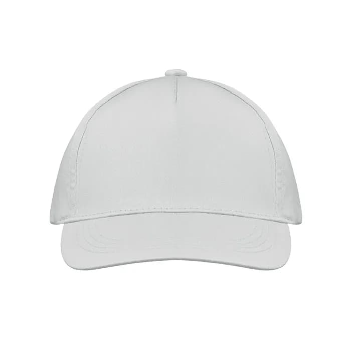 BASEBALL CAP 5 PANELS 160G/M² - BUZZ - Weiß