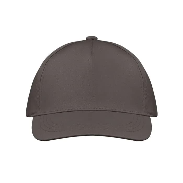 BASEBALL CAP 5 PANELS 160G/M² - BUZZ - Steingrau