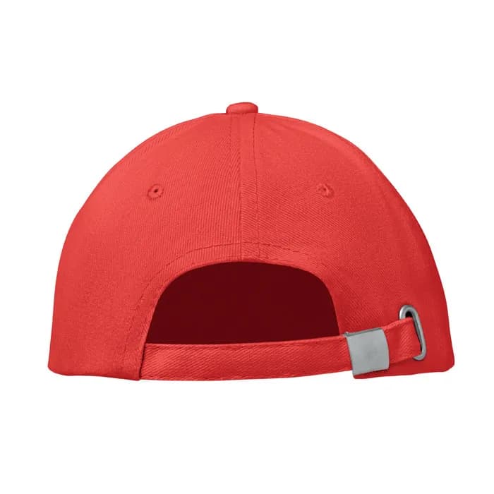 BASEBALL CAP 6 PANELS 260G/M² - BUFFALO - Weiß/rot