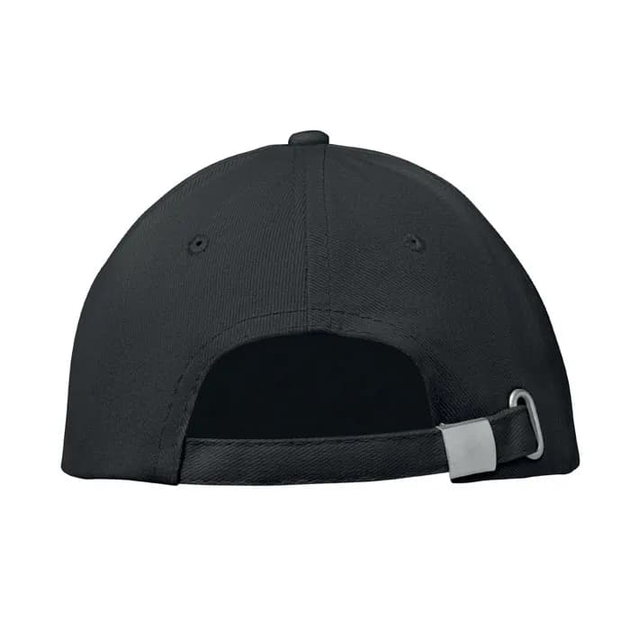BASEBALL CAP 6 PANELS 260G/M² - BUFFALO - Schwarz/Rot