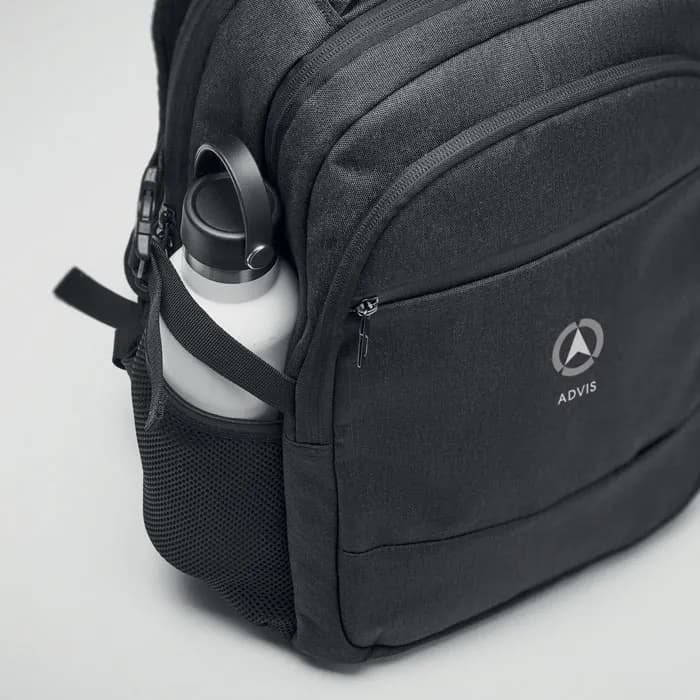 Laptop-Rucksack 600D RPET - HANA - Schwarz
