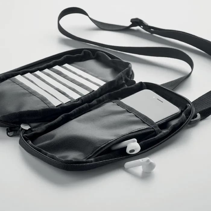 Crossbody-Smartphone-Tasche - VALLEY WALLET - Schwarz