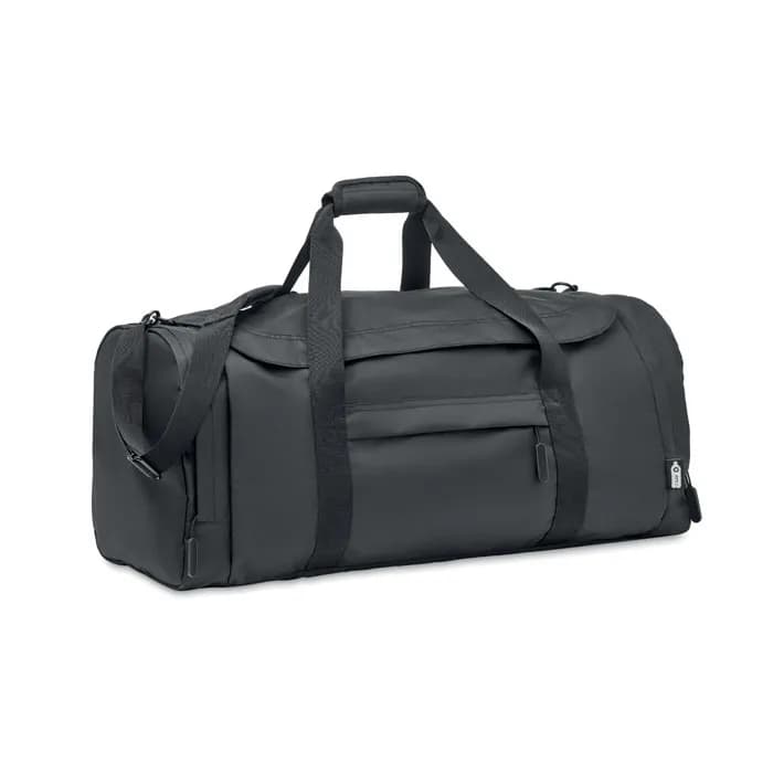 Große Sporttasche 300D RPET - VALLEY DUFFLE - Schwarz