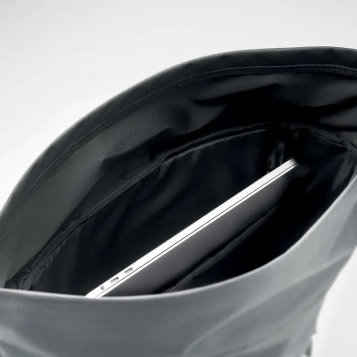 Reflektierender Rucksack - BRIGHT ROLLPACK - Mattsilber