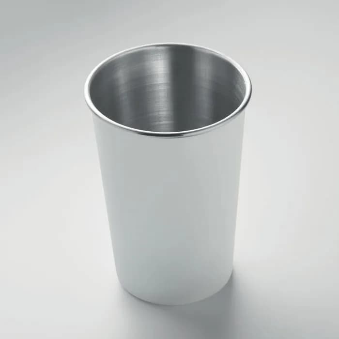 Becher recycelter Edelstahl - FJARD - Weiß