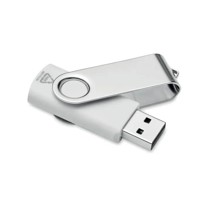 USB 16G recycelter ABS - TECHMATE RABS - Weiß
