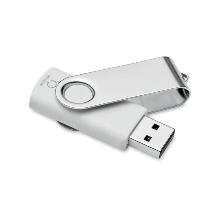 USB 16G recycelter ABS - TECHMATE RABS - Weiß