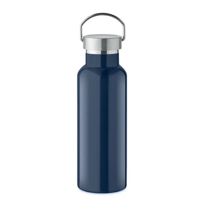 Doppelwandige Flasche 500 ml - FLORENCE - Marineblau