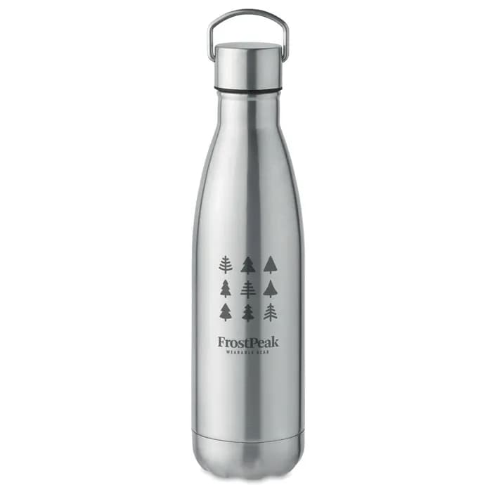 Doppelwandige Flasche 500 ml - MANOA - Mattsilber