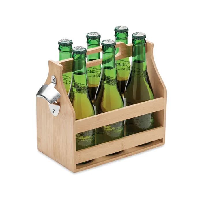 6 Bierkästen aus Bambus - CABAS - Holz