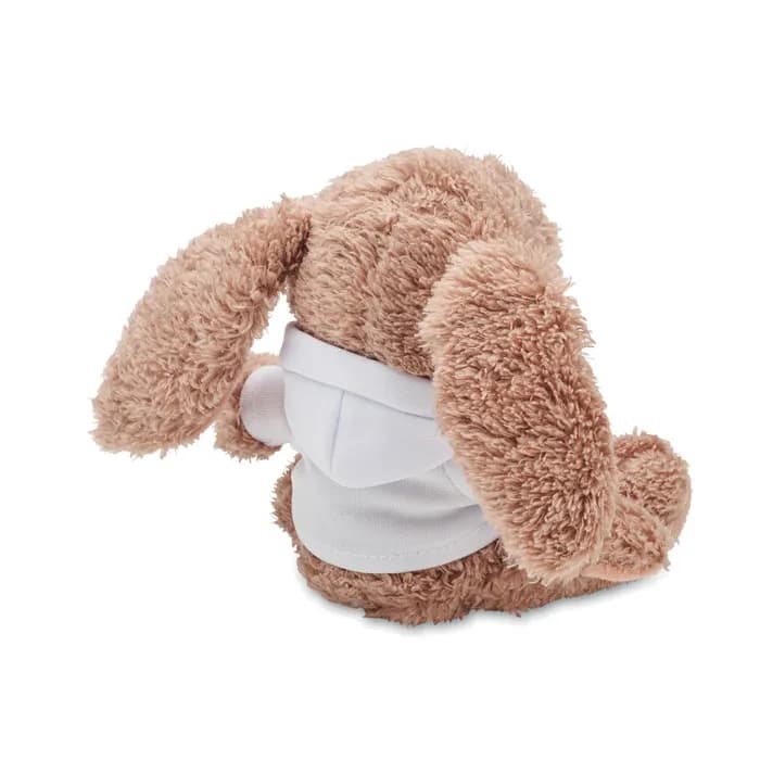 Plüsch-Hase mit Hoody - BUNNY - Weiß