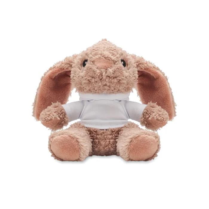 Plüsch-Hase mit Hoody - BUNNY - Weiß