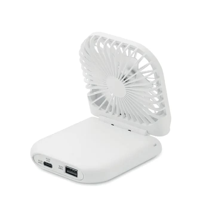 Powerbank mit Ventilator - STANDFAN - Weiß
