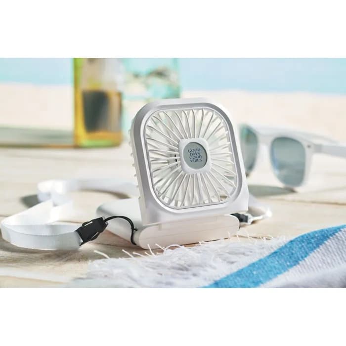 Powerbank mit Ventilator - STANDFAN - Weiß