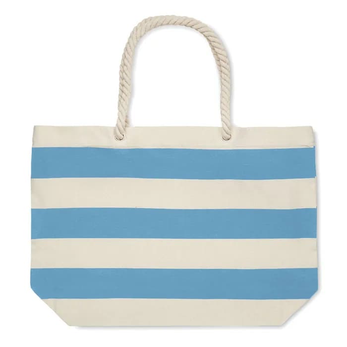Strandtasche Baumwolle 220 g - HEAVEN STRIPE - Babyblau