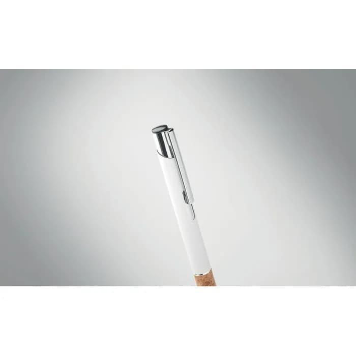 Druckkugelschreiber Aluminium - VERIA - Weiß