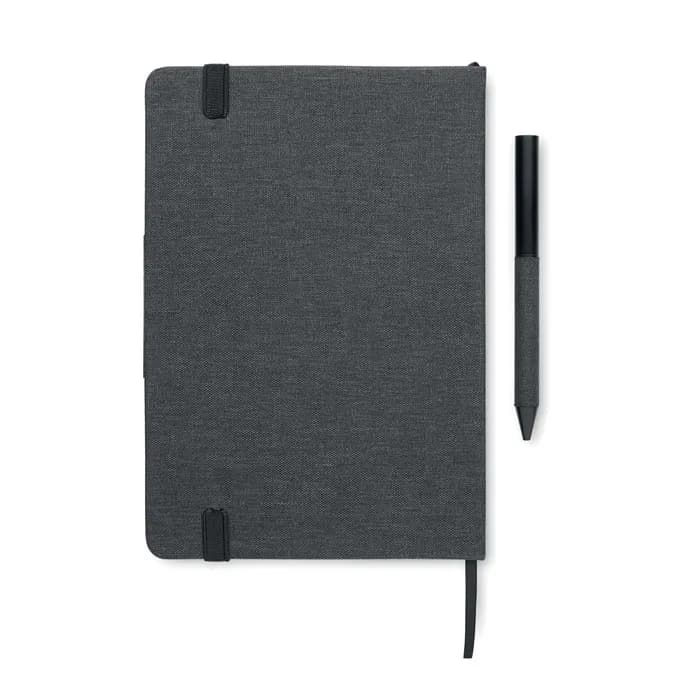 Set Notizbuch mit Flasche - YOKOSO - Schwarz