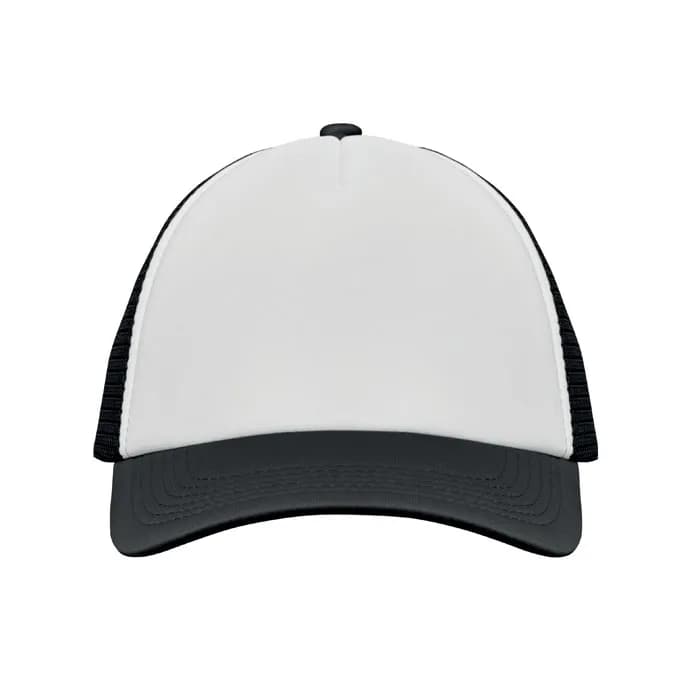 TRUCKER CAP 5 PANELS - BUBBLE - Weiß/schwarz