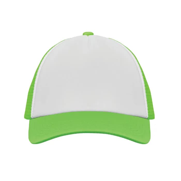 TRUCKER CAP 5 PANELS - BUBBLE - Neon Grün