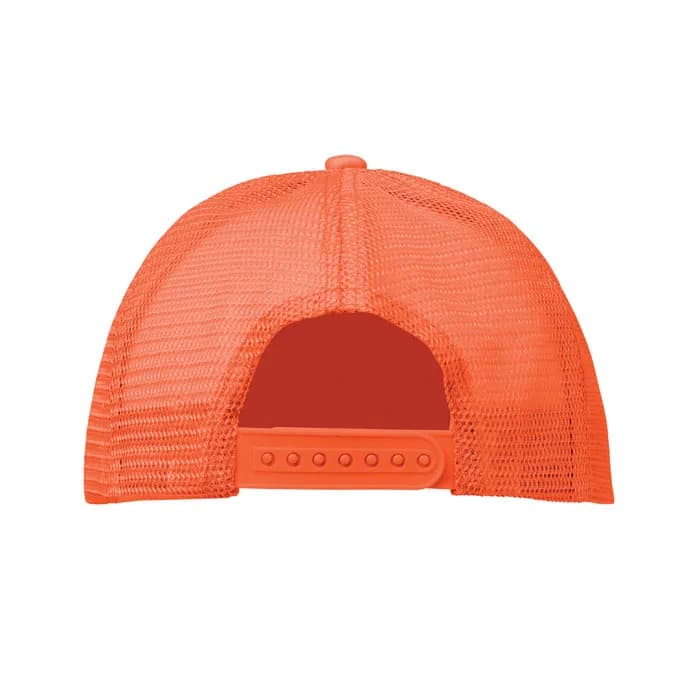 TRUCKER CAP 5 PANELS - BUBBLE - Neon Orange