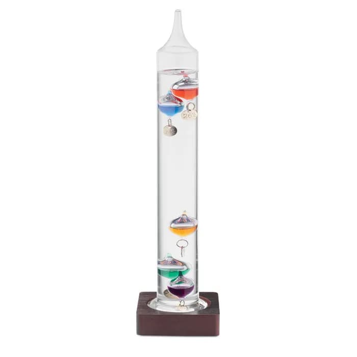 Galileo Thermometer Glas 28cm - GALI - Transparent