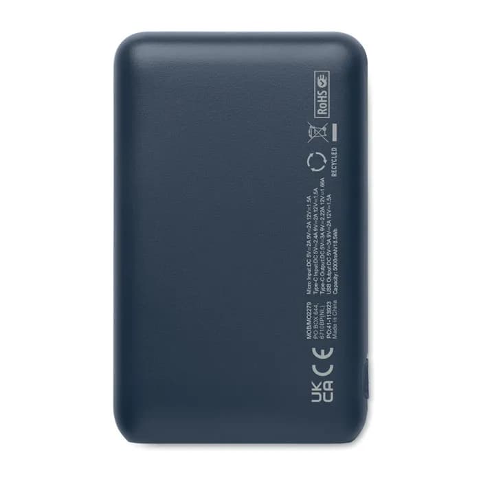 Powerbank 5000 mAh - POWER52C - Marineblau