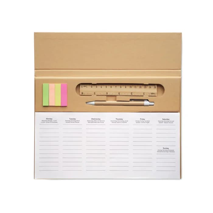 125-seitiger Wochenplaner - MEMWEEK - Beige