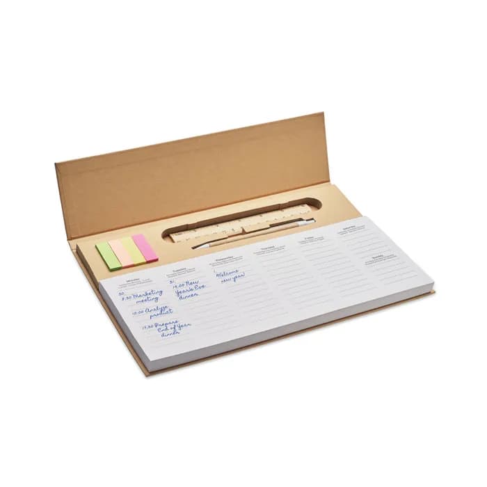 125-seitiger Wochenplaner - MEMWEEK - Beige