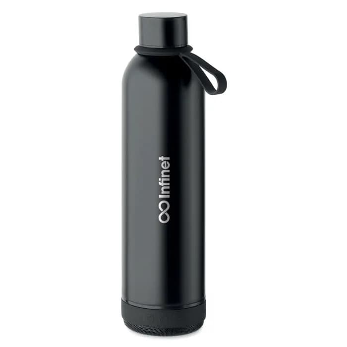 Doppelwandige Flasche 500ml - MUSEY - Schwarz